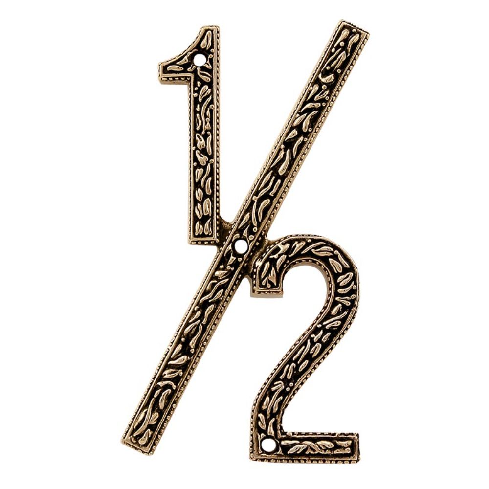 Vicenza NU12-AG San Michele Number 1/2 in Antique Gold