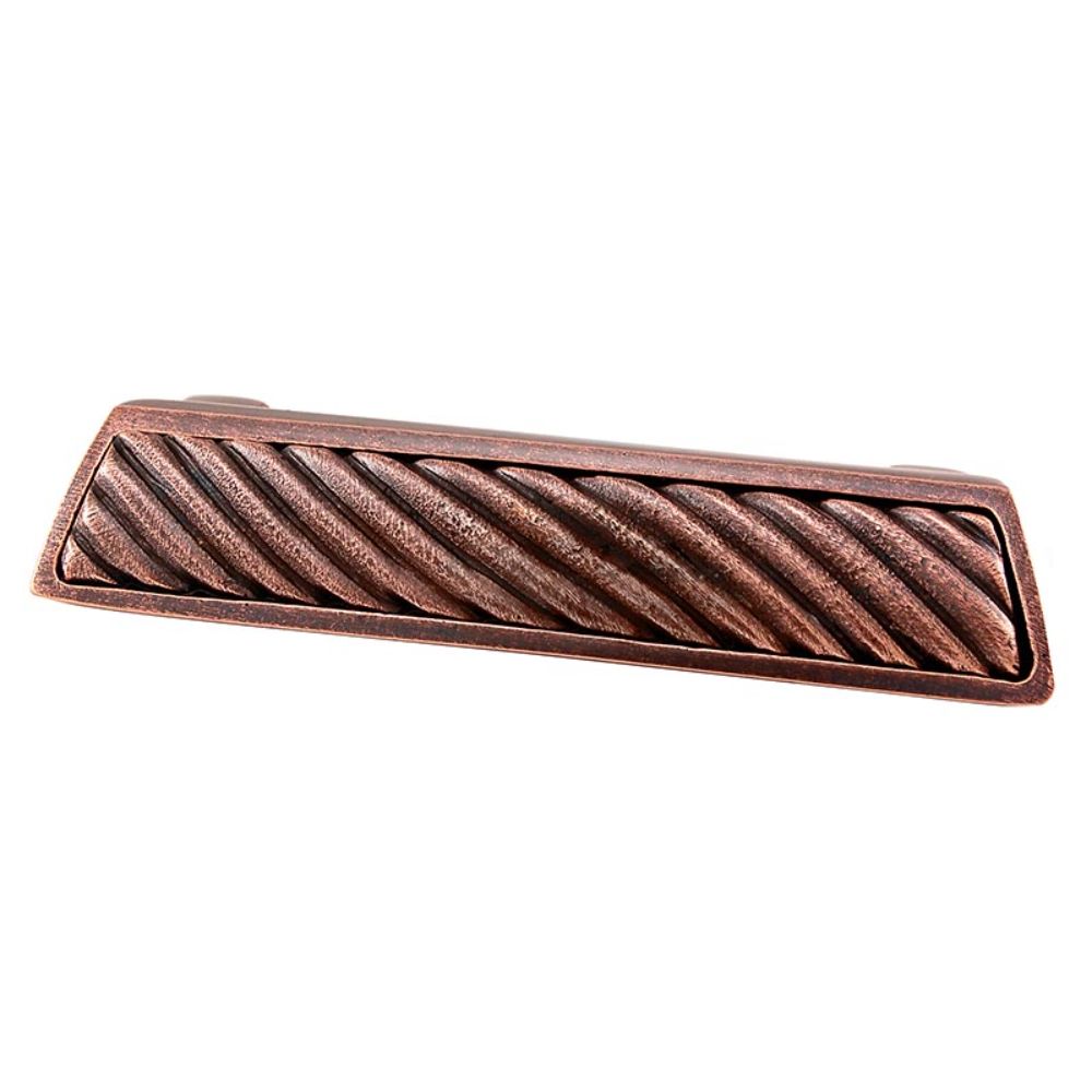 Vicenza P1253-AC Sanzio Finger Pull Wavy Lines in Antique Copper