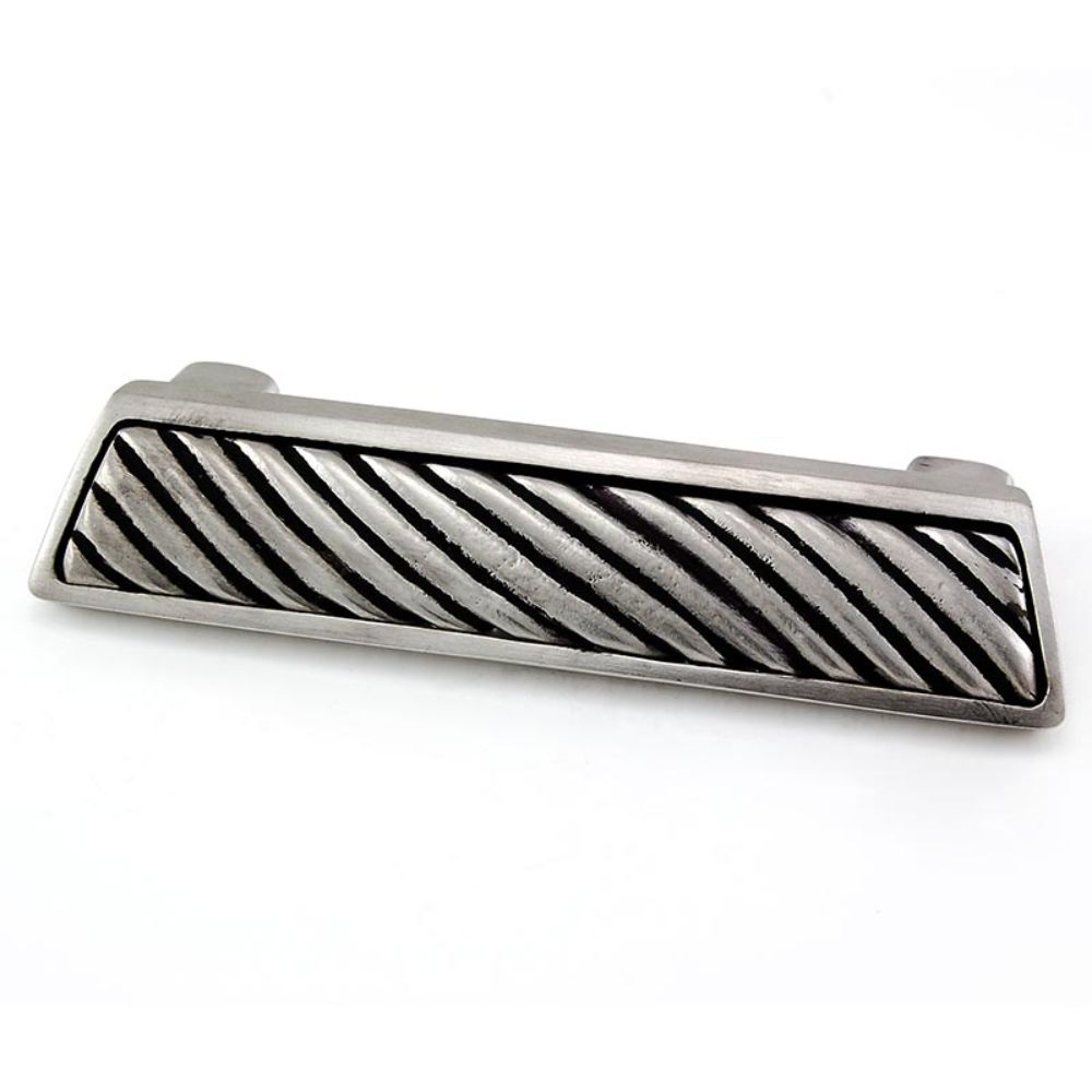 Vicenza P1253-AN Sanzio Finger Pull Wavy Lines in Antique Nickel