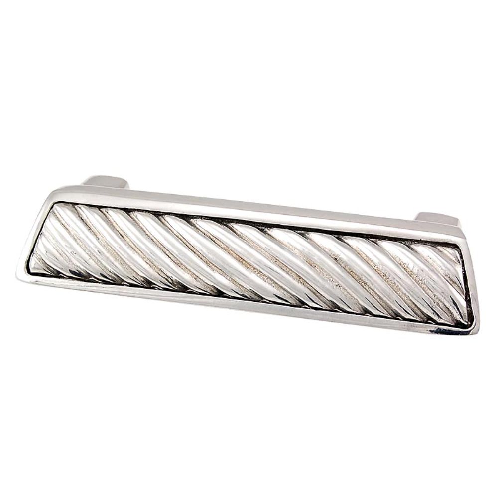 Vicenza P1253-PN Sanzio Finger Pull Wavy Lines in Polished Nickel