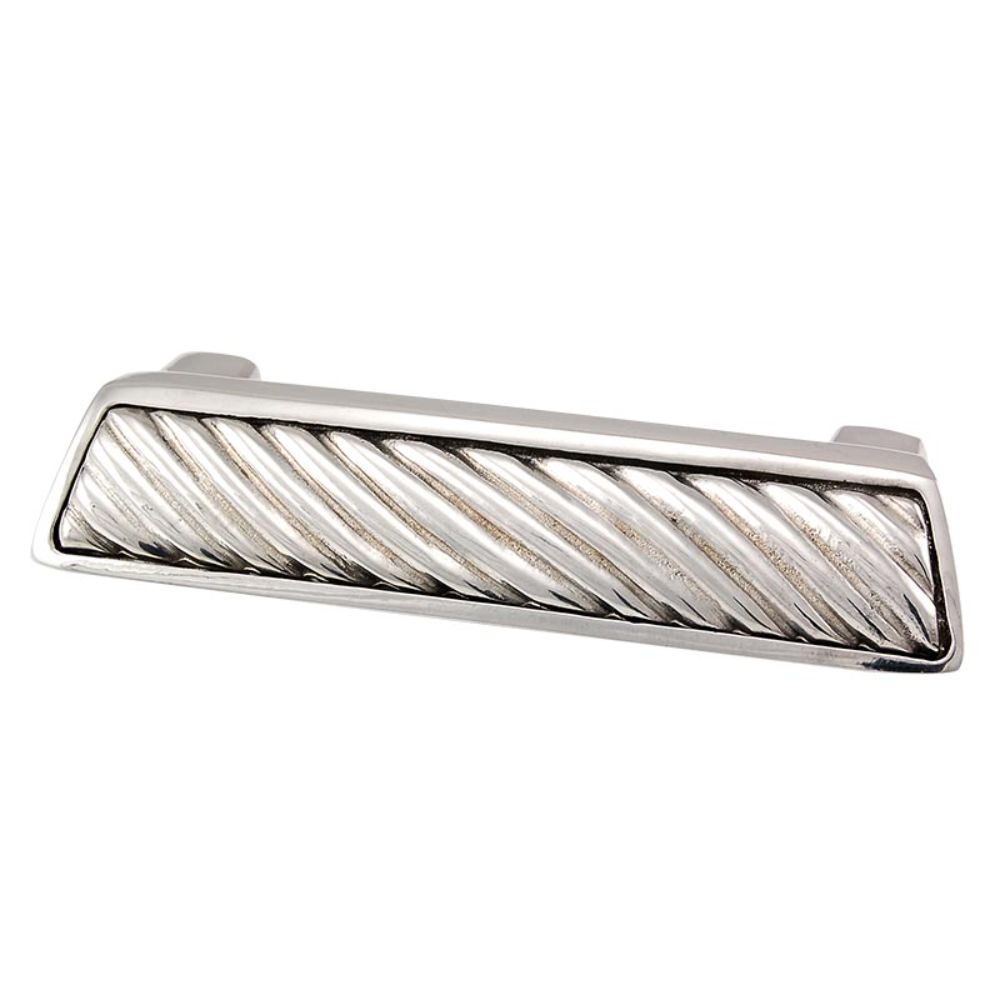 Vicenza P1253-PS Sanzio Finger Pull Wavy Lines in Polished Silver