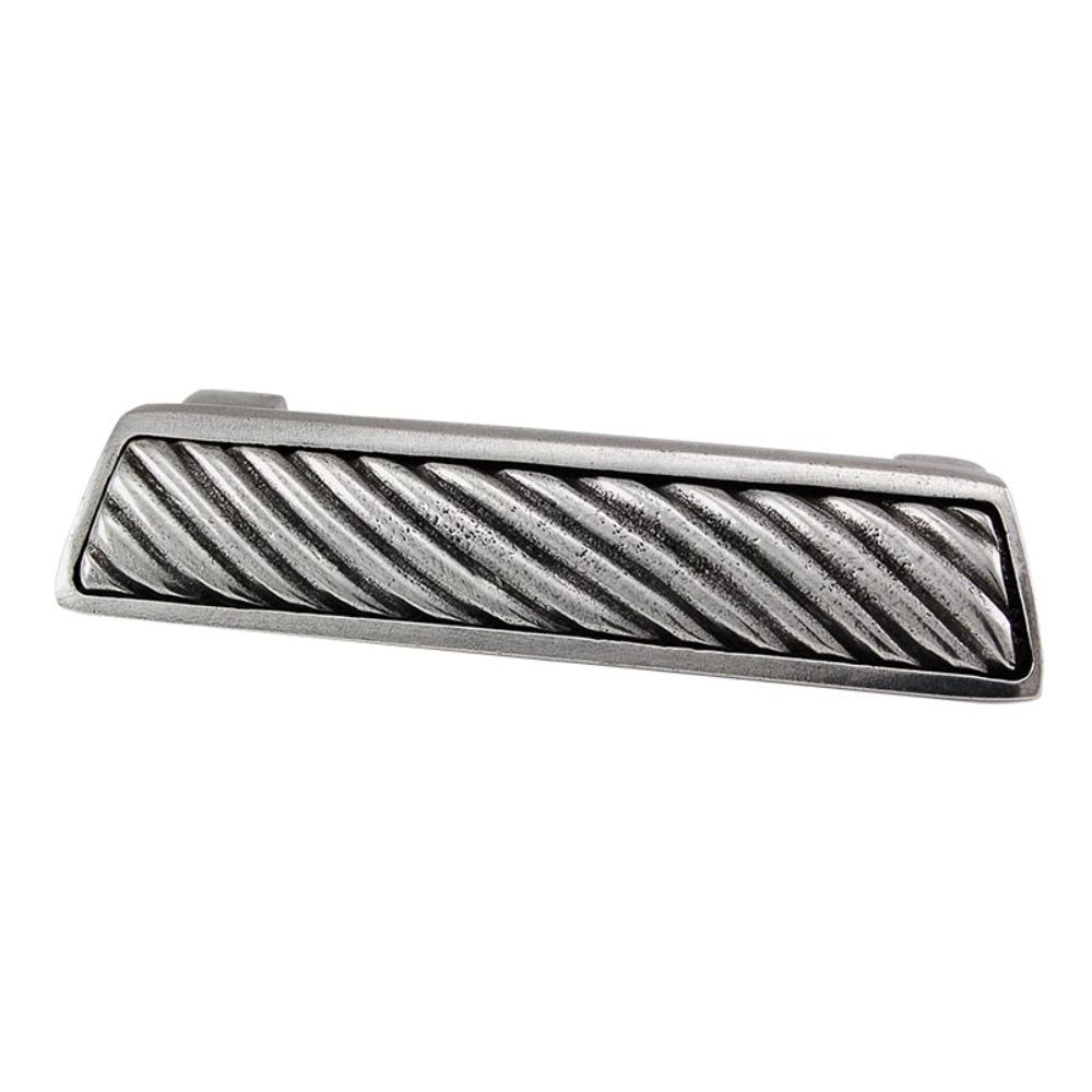 Vicenza P1253-VP Sanzio Finger Pull Wavy Lines in Vintage Pewter