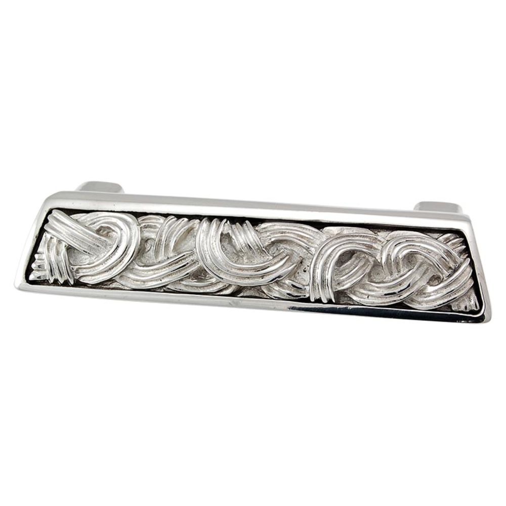 Vicenza P1255-PS Sanzio Finger Pull Linking Lines in Polished Silver