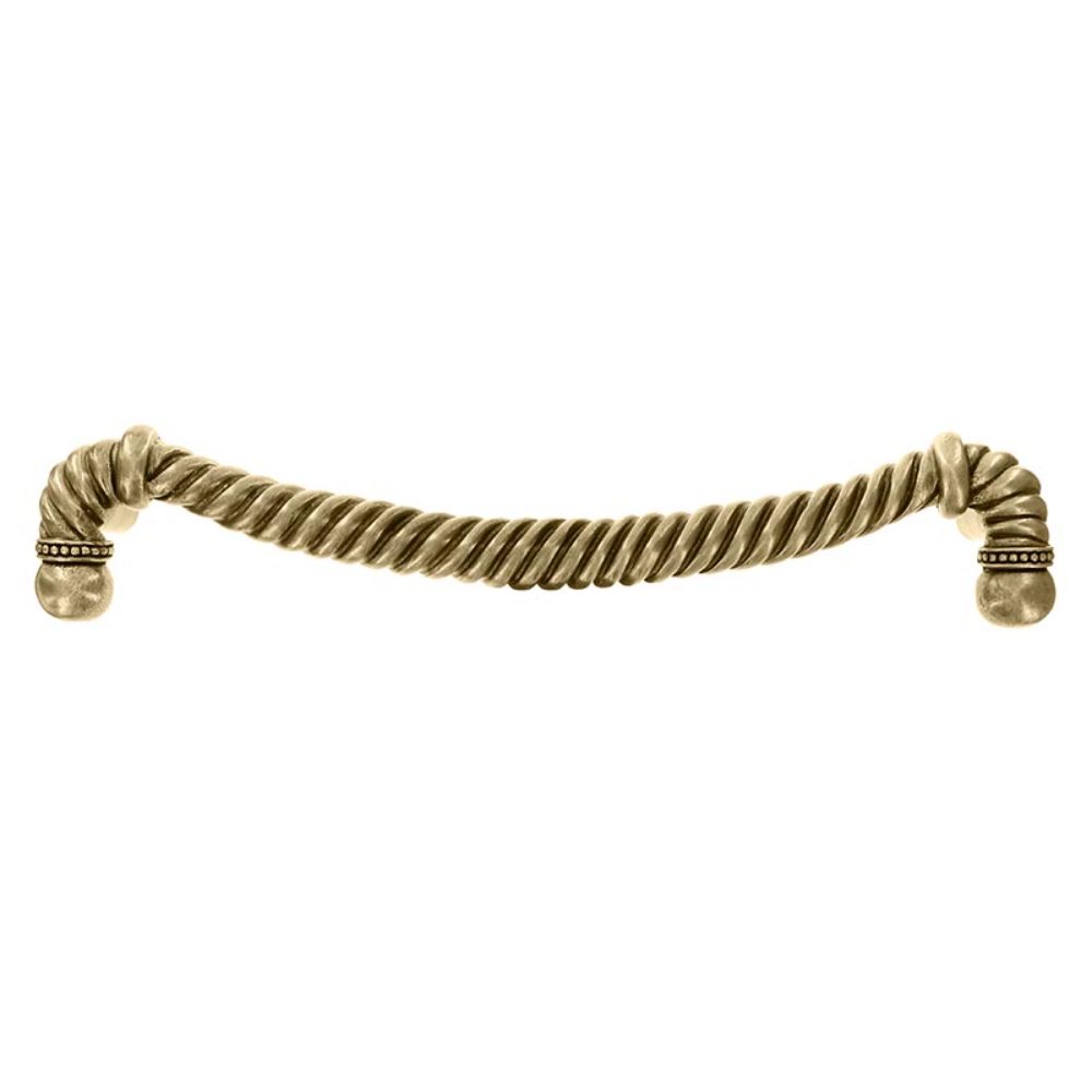Vicenza P2003-12-AB Equestre Pull Appliance Rope 12" in Antique Brass