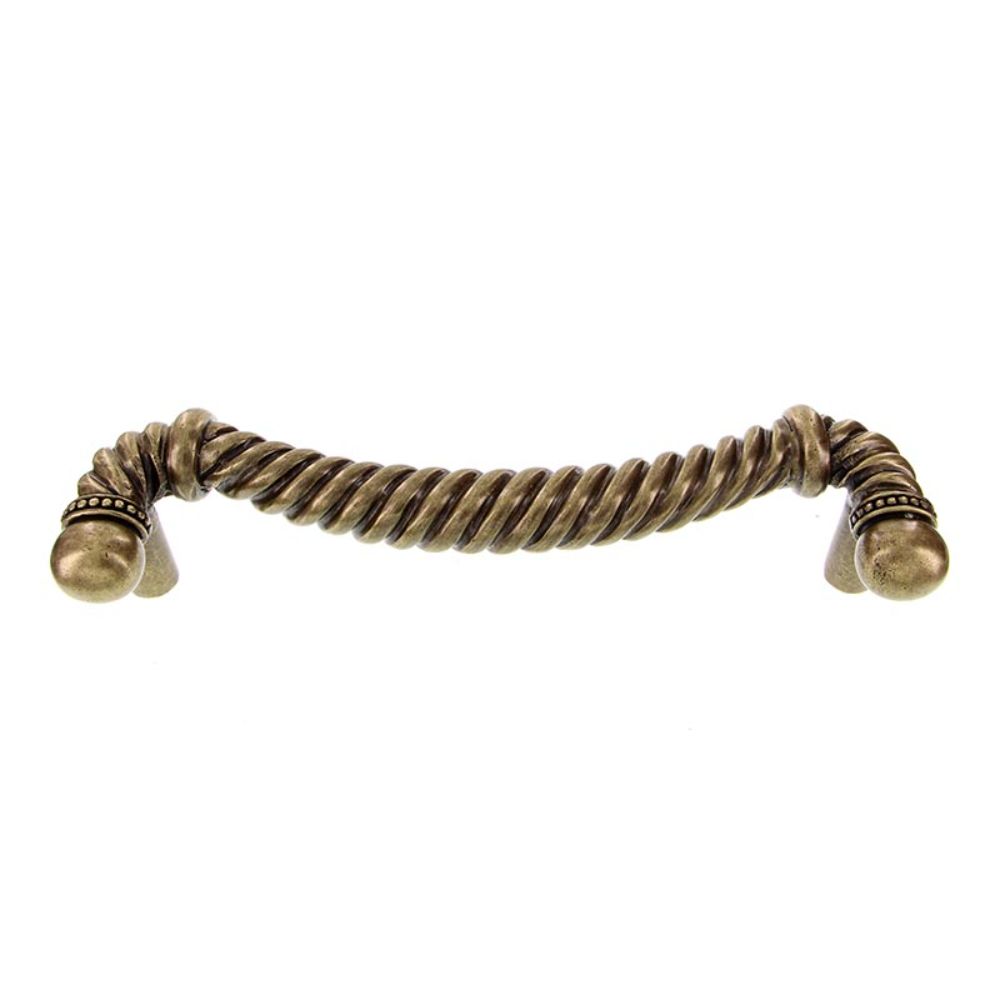Vicenza P2003-9-AB Equestre Pull Appliance Rope 9" in Antique Brass