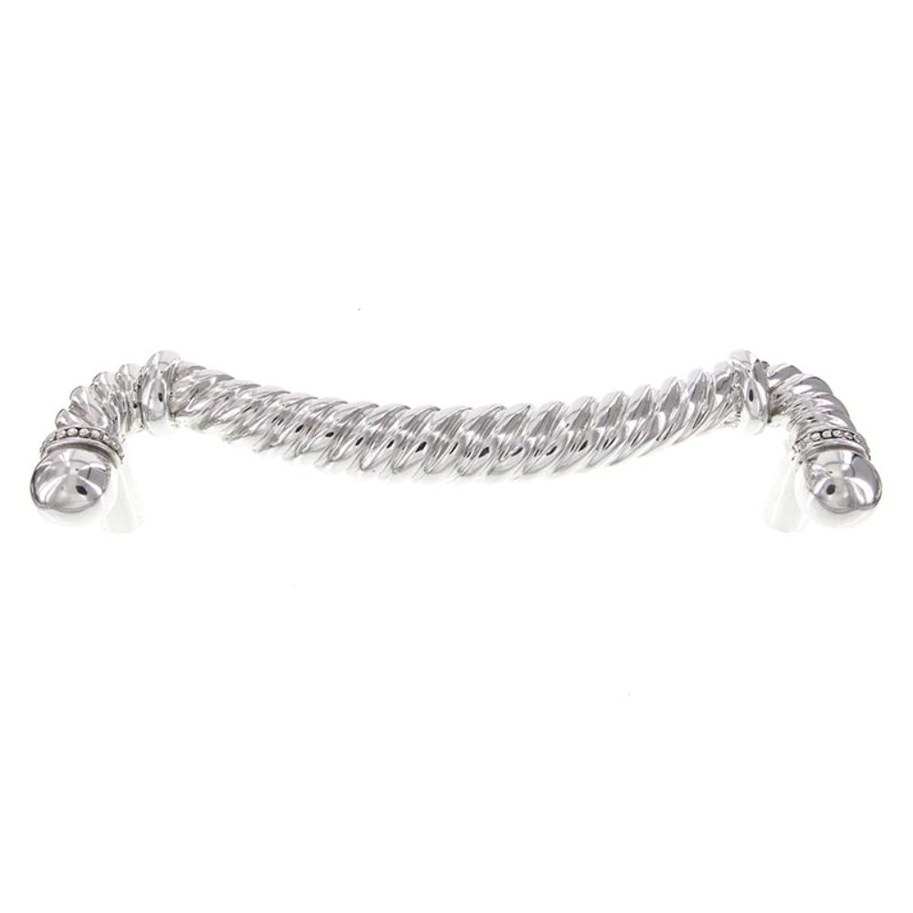 Vicenza P2003-9-PS Equestre Pull Appliance Rope 9" in Polished Silver