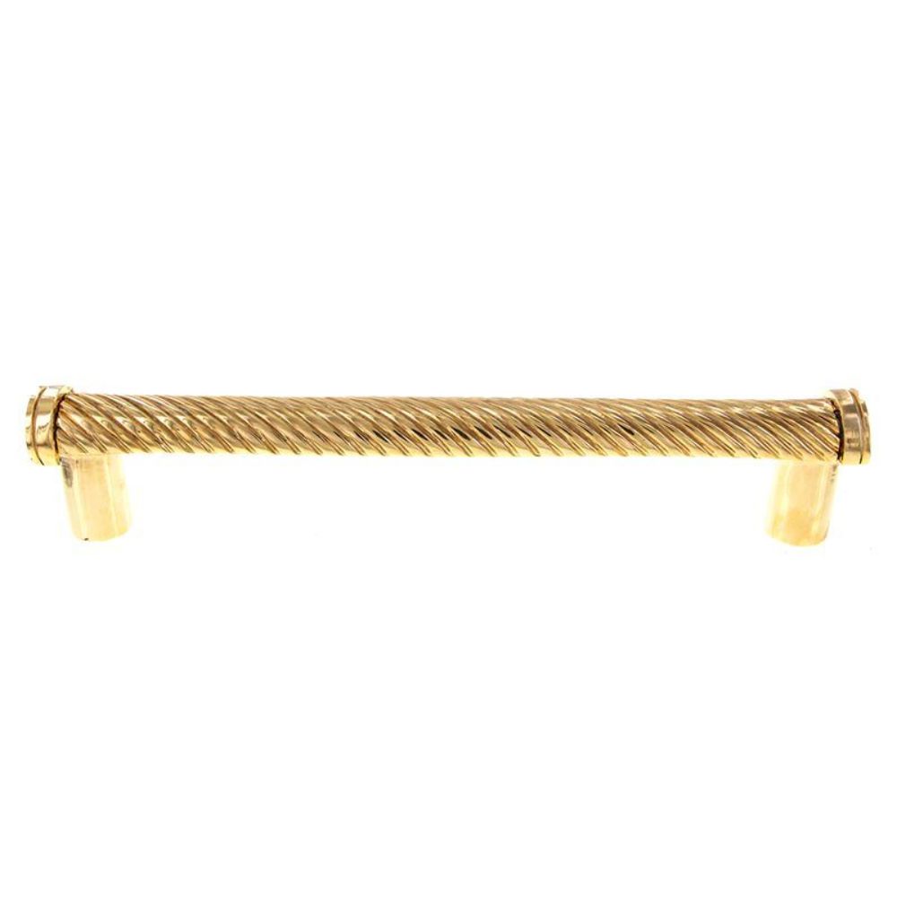 Vicenza P2009-12-PG Sanzio Pull Appliance Wavy Lines 12" in Polished Gold
