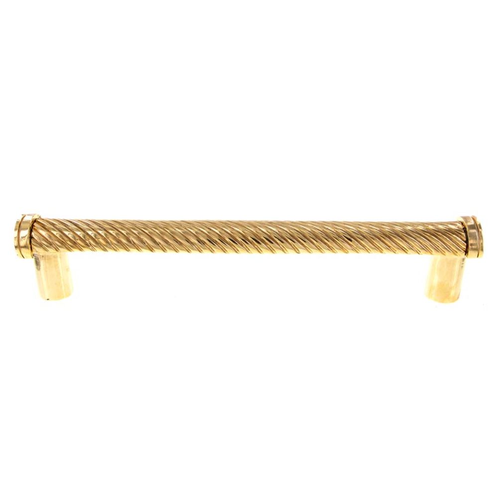 Vicenza P2009-9-PG Sanzio Pull Appliance Wavy Lines 9" in Polished Gold