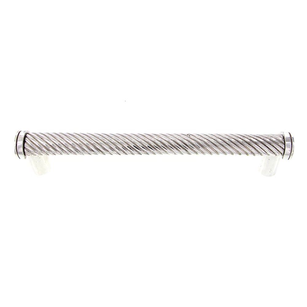 Vicenza P2009-9-PN Sanzio Pull Appliance Wavy Lines 9" in Polished Nickel