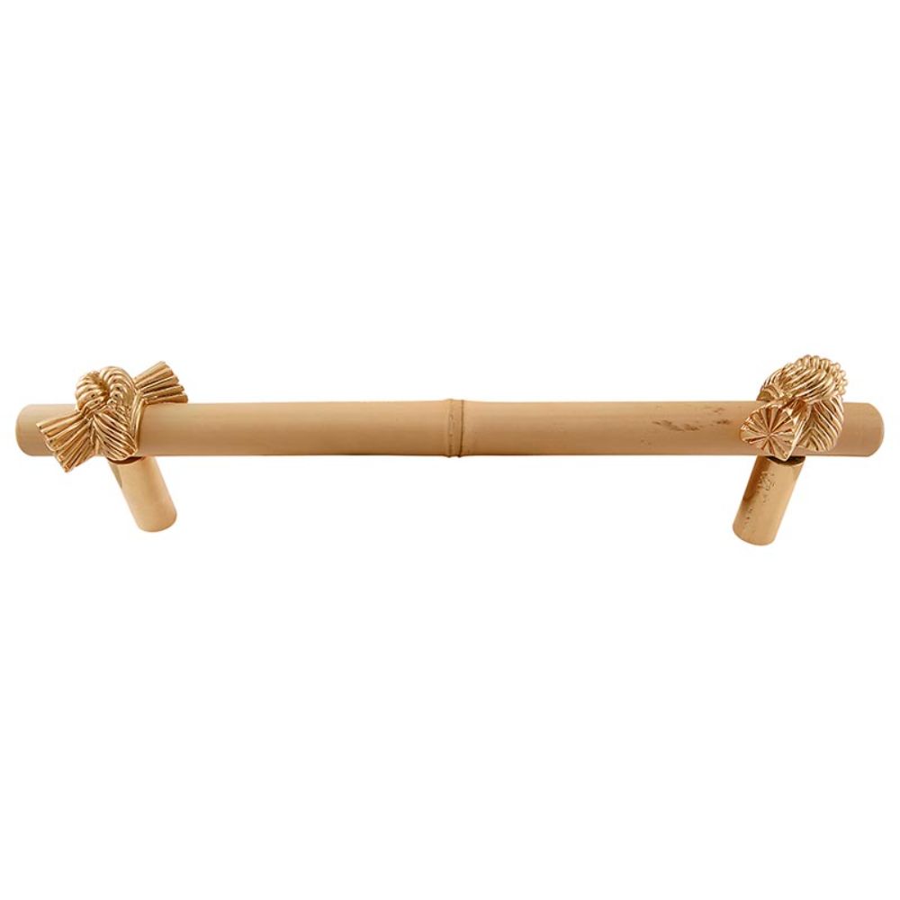 Vicenza P2012-9-PG Palmaria Pull Appliance Bamboo Knot 9" in Polished Gold