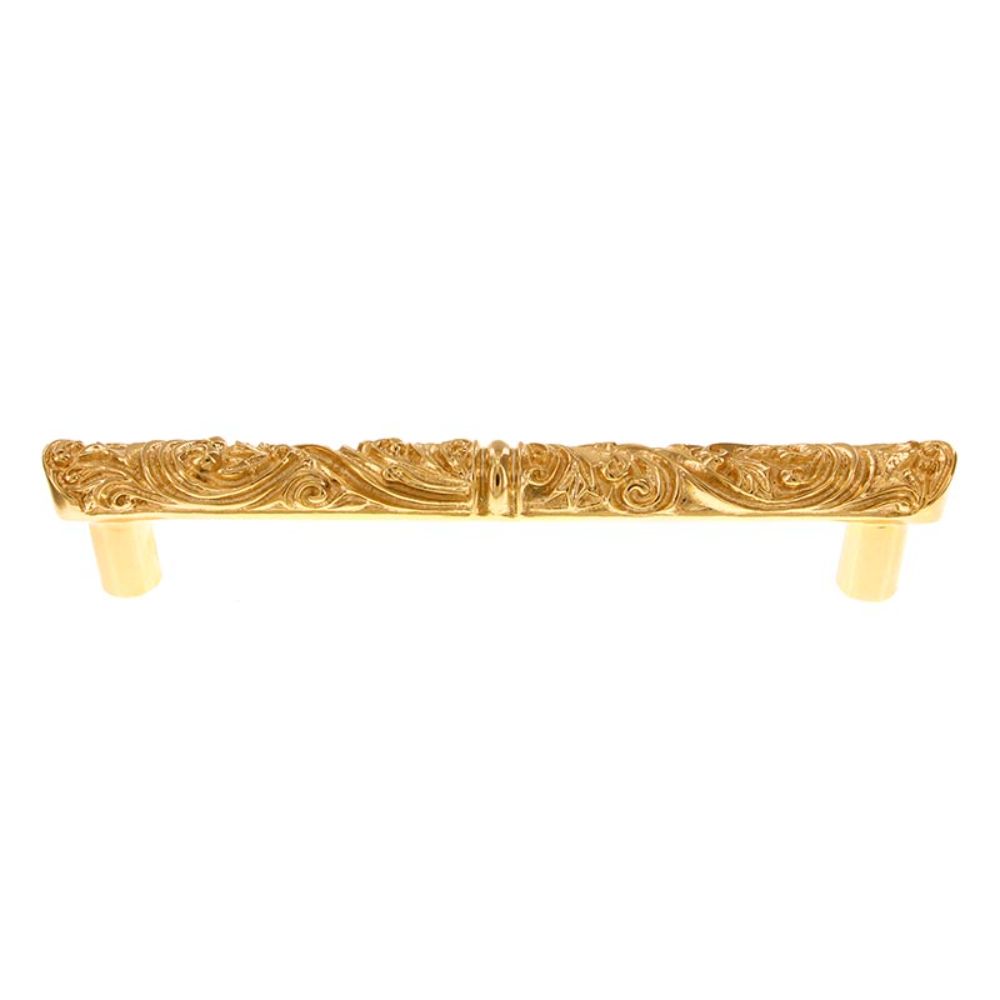 Vicenza P2013C-9-PG Liscio Pull Appliance 9" Round End in Polished Gold