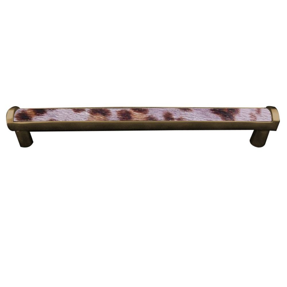 Vicenza P2014-12-AB-GR Equestre Pull Appliance Fur Insert 12" Gray in Antique Brass