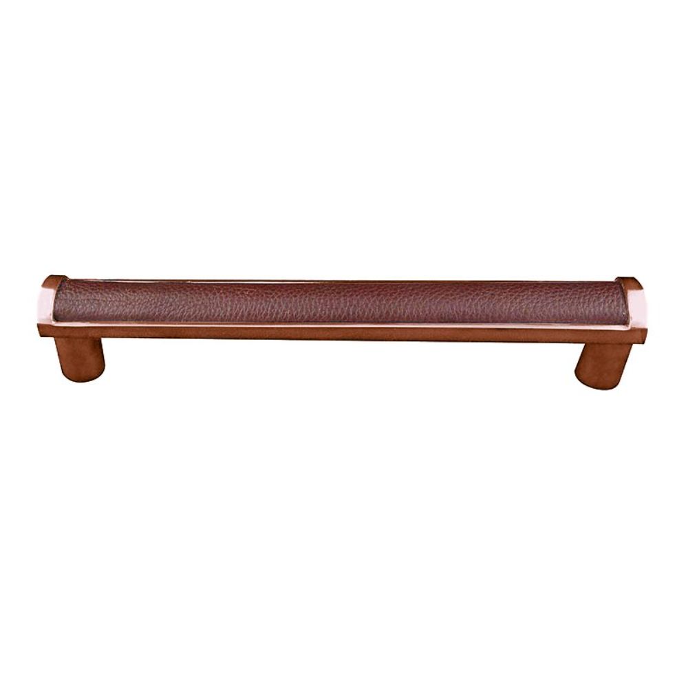Vicenza P2014-AC-BR Equestre Pull Large in Antique Copper with Brown Leather Insert