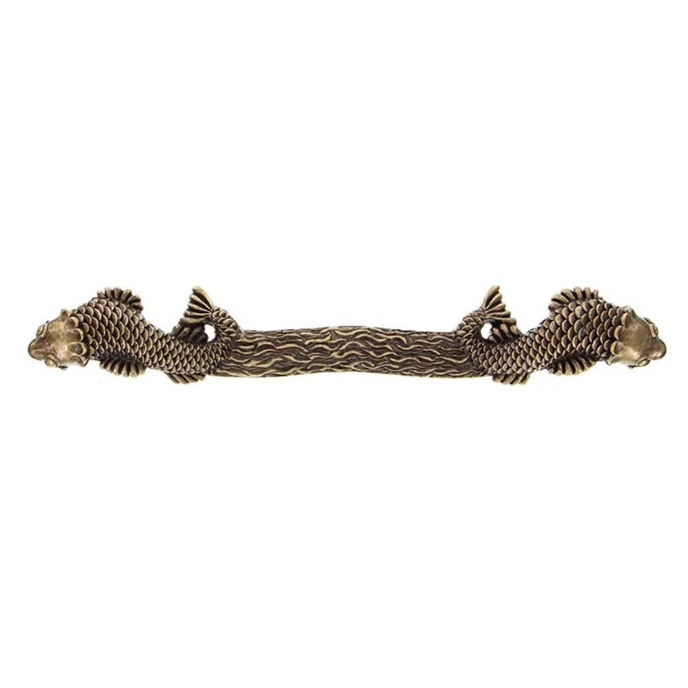 Vicenza P2020-12-AB Pollino Pull Appliance Koi 12" in Antique Brass