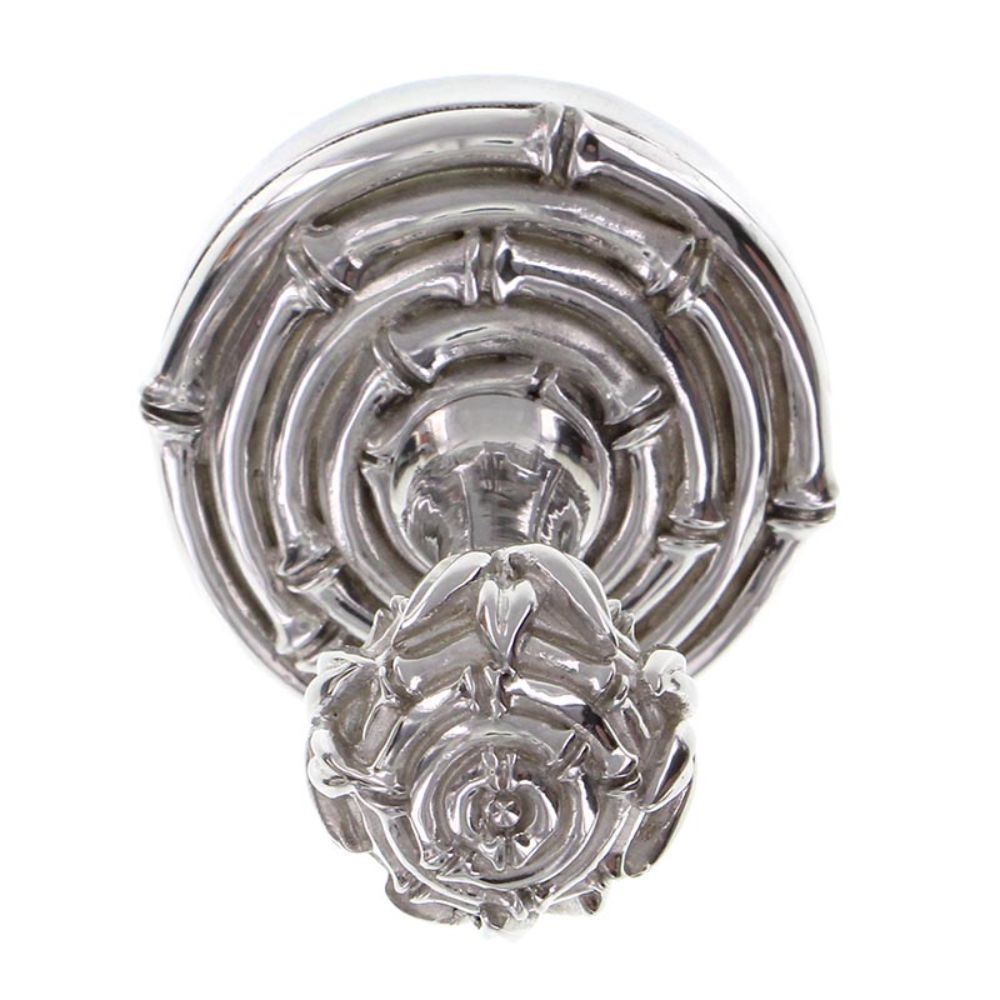 Vicenza PO9007-PS Palmaria Robe Hook Bamboo in Polished Silver