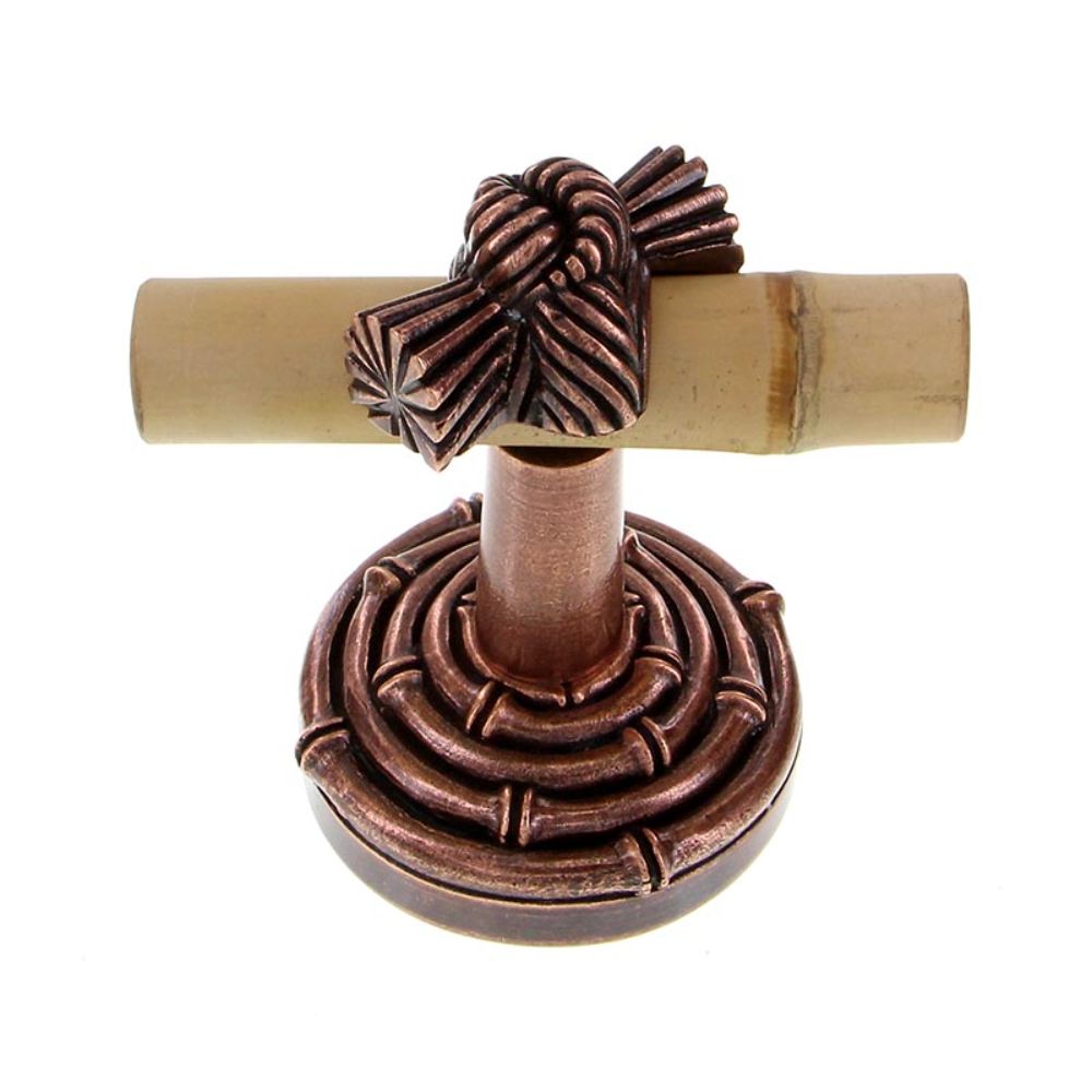 Vicenza PO9008-AC Palmaria Robe Hook Bamboo Knot in Antique Copper