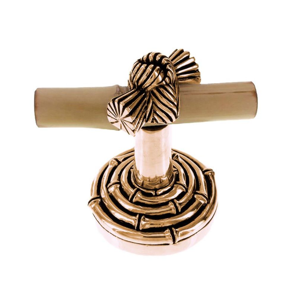 Vicenza PO9008-AG Palmaria Robe Hook Bamboo Knot in Antique Gold