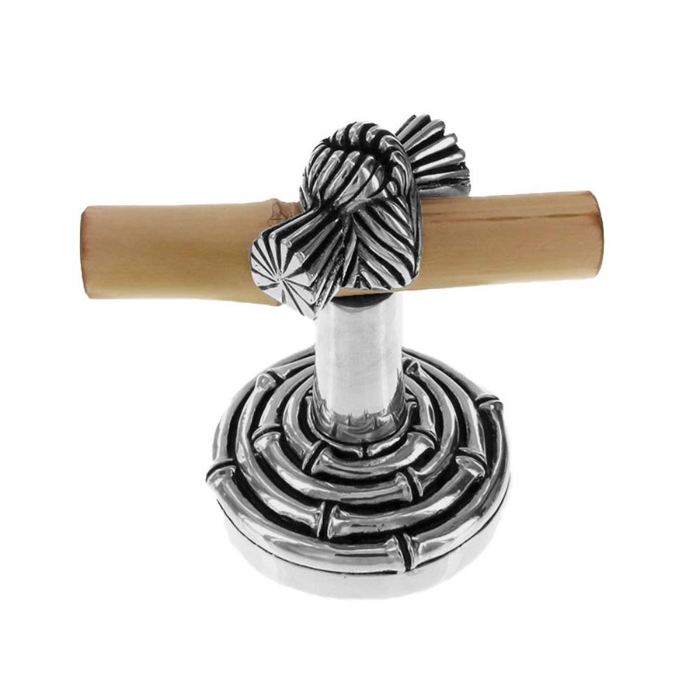 Vicenza PO9008-AN Palmaria Robe Hook Bamboo Knot in Antique Nickel
