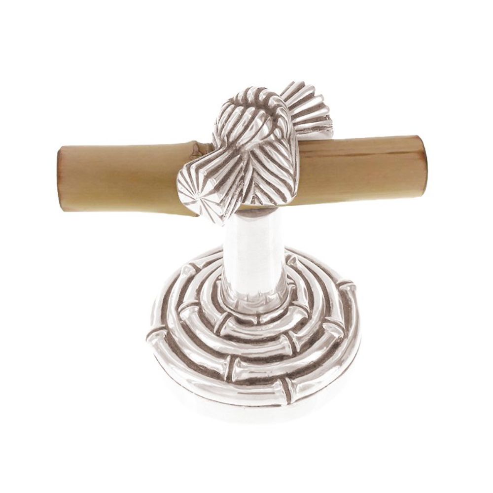 Vicenza PO9008-PN Palmaria Robe Hook Bamboo Knot in Polished Nickel