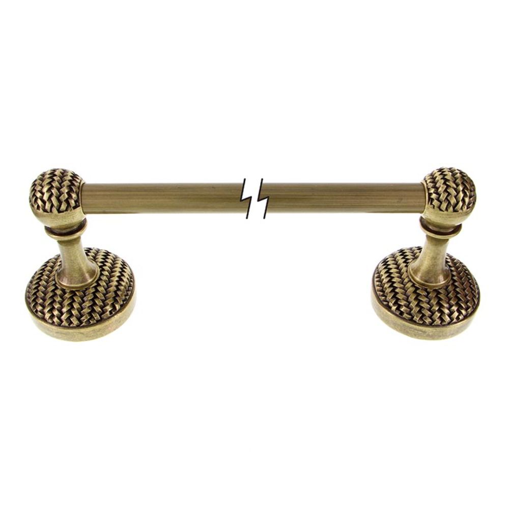 Vicenza TB8003-18-AB Cestino Towel Bar 18" in Antique Brass