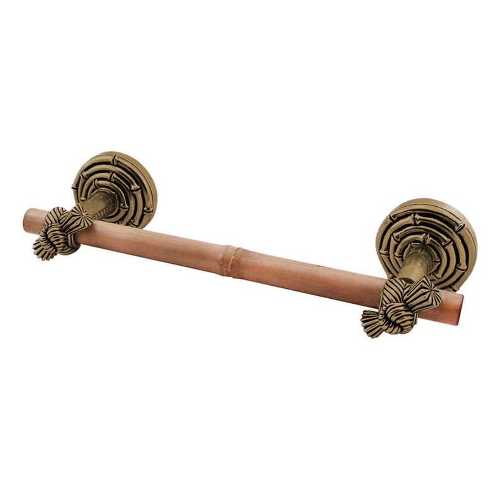Vicenza TB8008-24-AB Palmaria Towel Bar Bamboo Knot 24" in Antique Brass