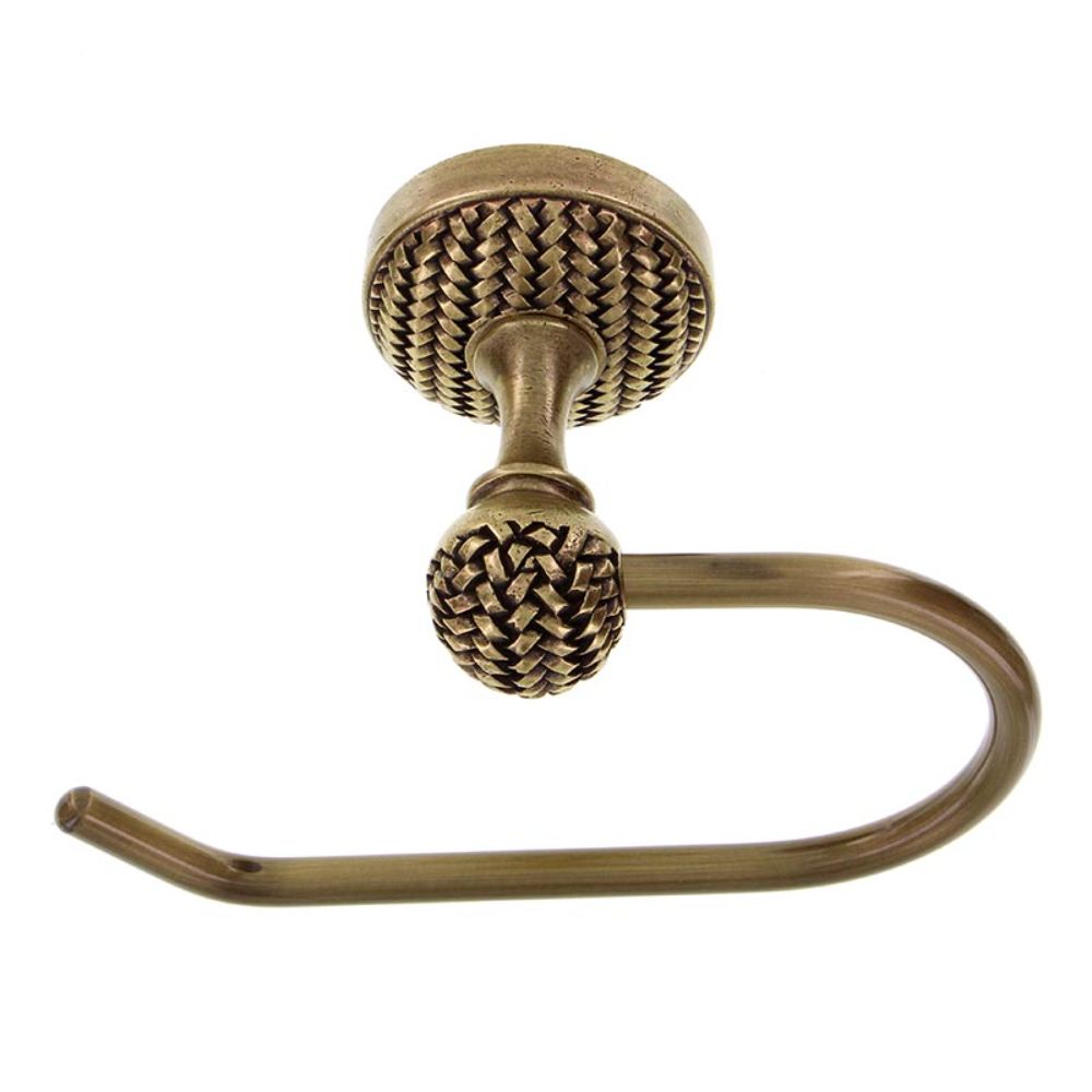 Vicenza TP9003F-AB Cestino Toilet Paper Holder French in Antique Brass
