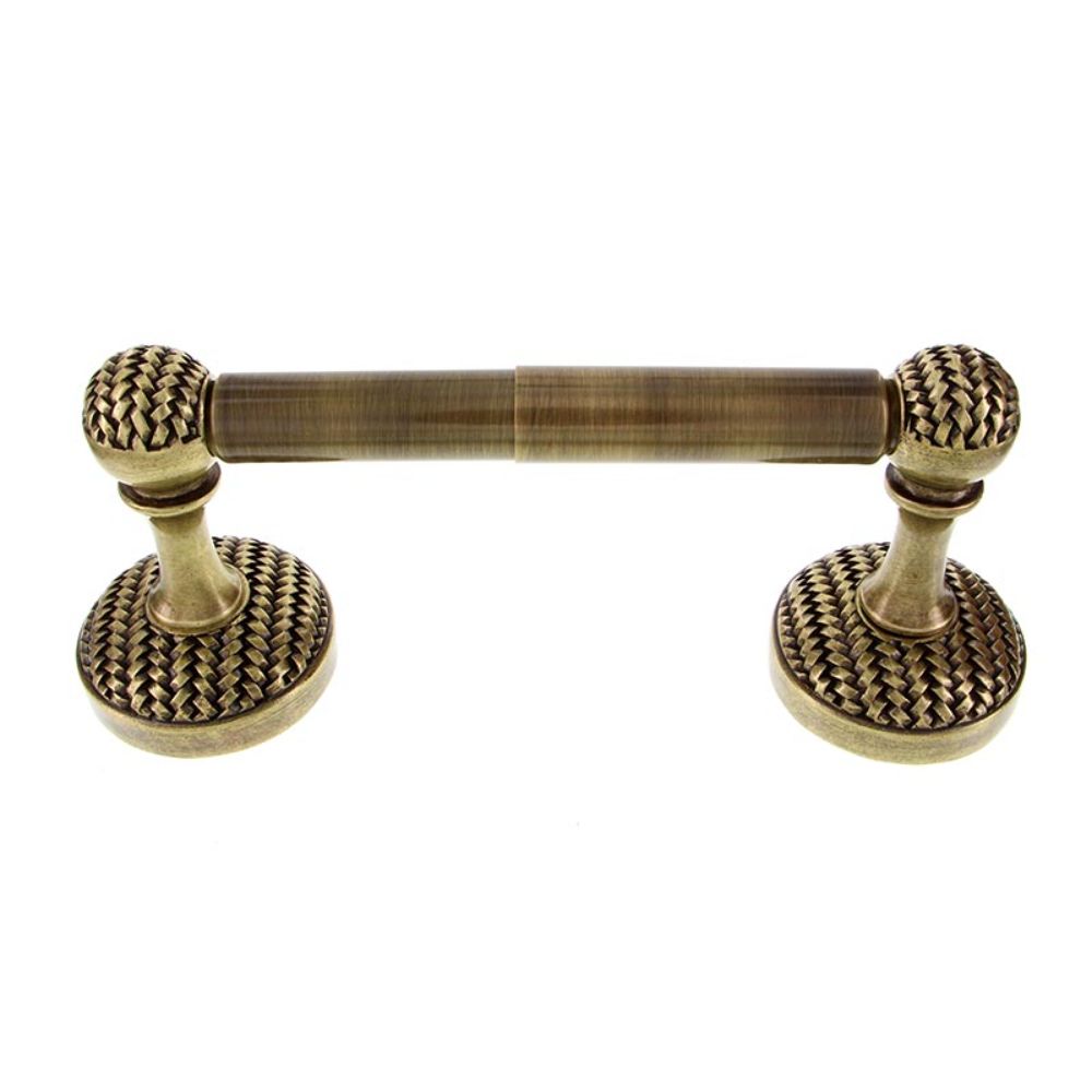 Vicenza TP9003S-AB Cestino Toilet Paper Holder Spring in Antique Brass