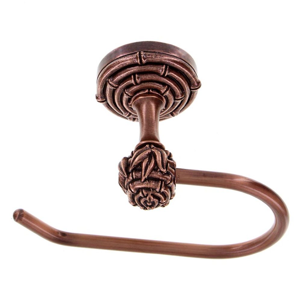 Vicenza TP9007F-AC Palmaria Toilet Paper Holder Bamboo French in Antique Copper