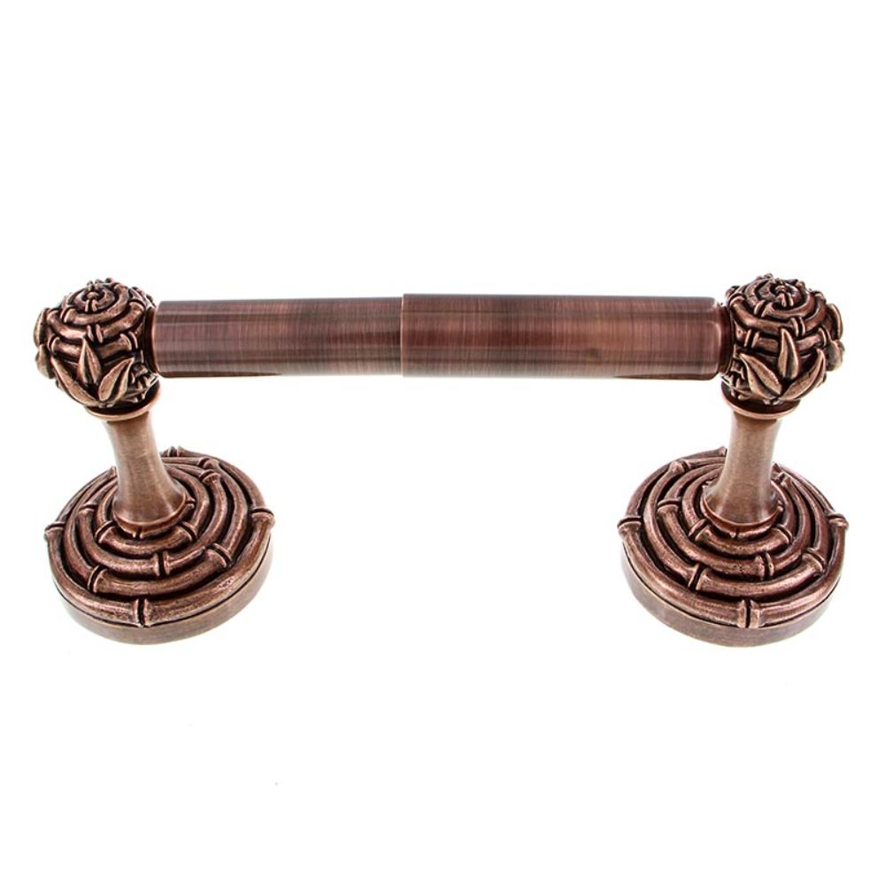 Vicenza TP9007S-AC Palmaria Toilet Paper Holder Bamboo Spring in Antique Copper