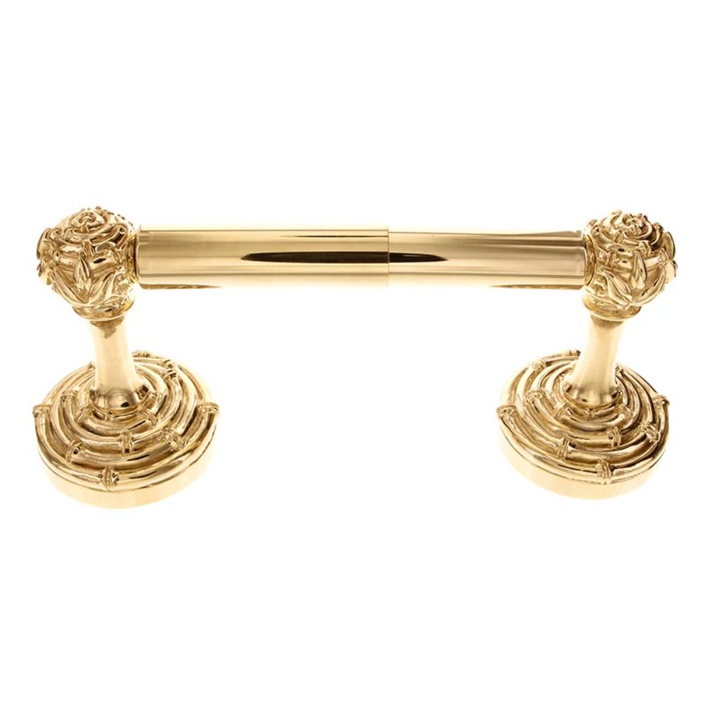 Vicenza TP9007S-PG Palmaria Toilet Paper Holder Bamboo Spring in Polished Gold