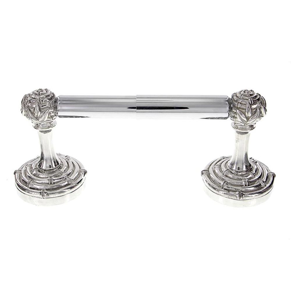 Vicenza TP9007S-PN Palmaria Toilet Paper Holder Bamboo Spring in Polished Nickel