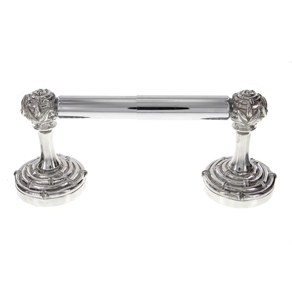 Vicenza TP9007S-PS Palmaria Toilet Paper Holder Bamboo Spring in Polished Silver