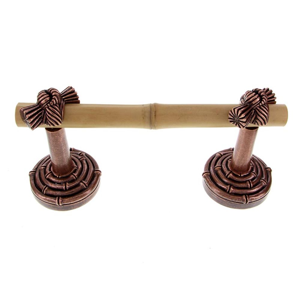 Vicenza TP9008S-AC Palmaria Toilet Paper Holder Bamboo Knot Spring in Antique Copper