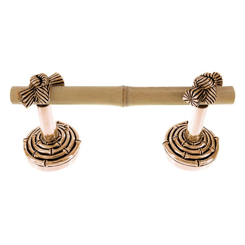 Vicenza TP9008S-AG Palmaria Toilet Paper Holder Bamboo Knot Spring in Antique Gold