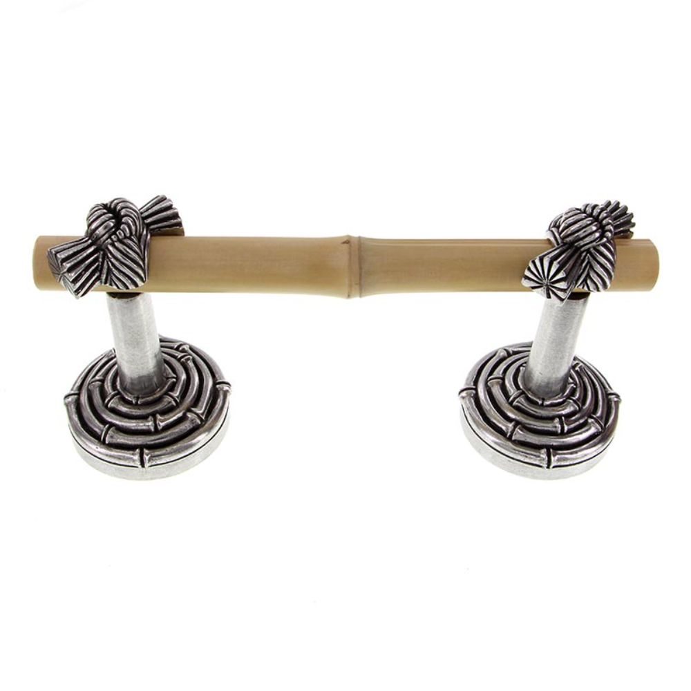 Vicenza TP9008S-VP Palmaria Toilet Paper Holder Bamboo Knot Spring in Vintage Pewter