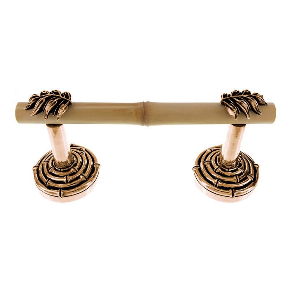 Vicenza TP9009S-AG Palmaria Toilet Paper Holder Horizontal Leaf Spring in Antique Gold
