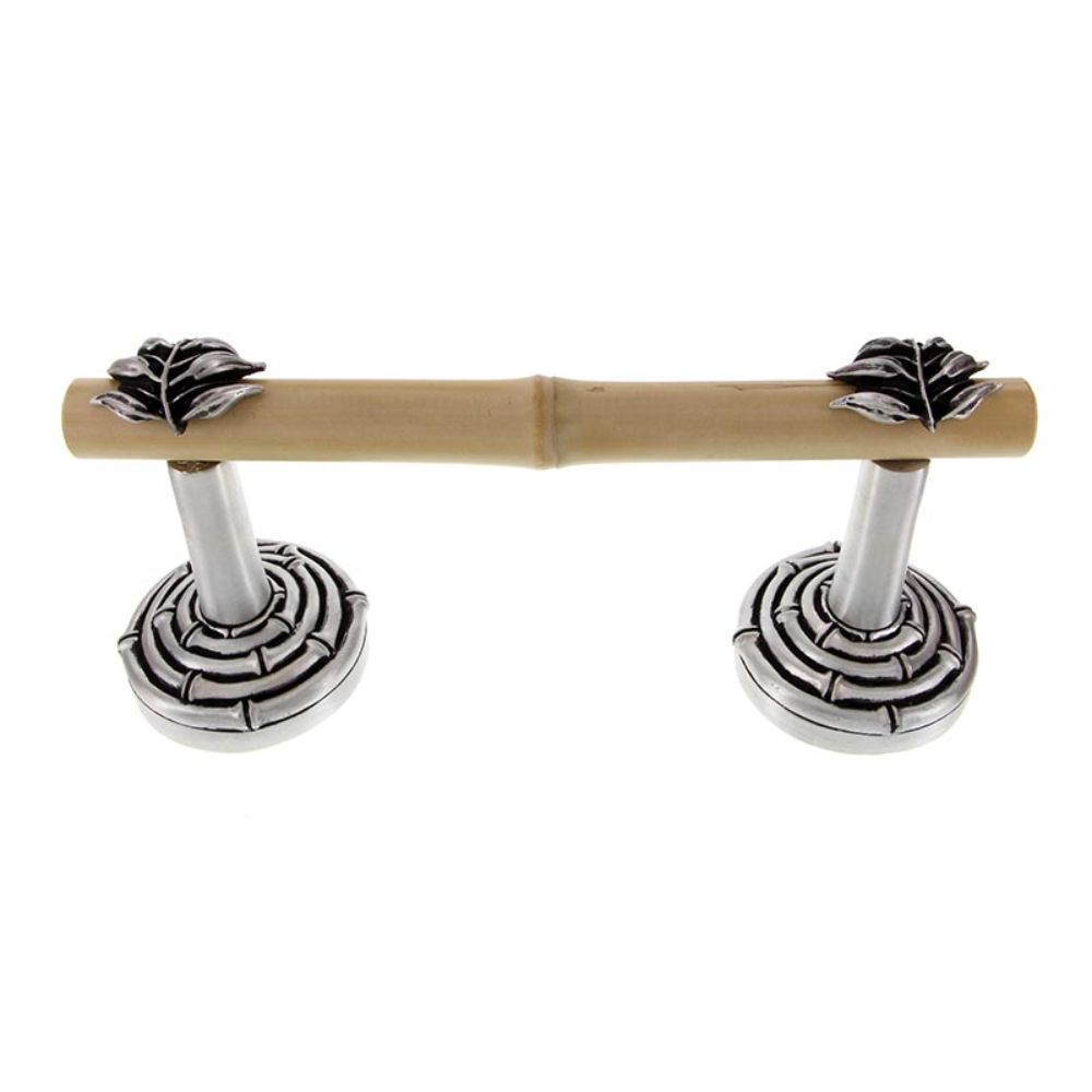 Vicenza TP9010S-AN Palmaria Toilet Paper Holder Bamboo Leaf Spring in Antique Nickel