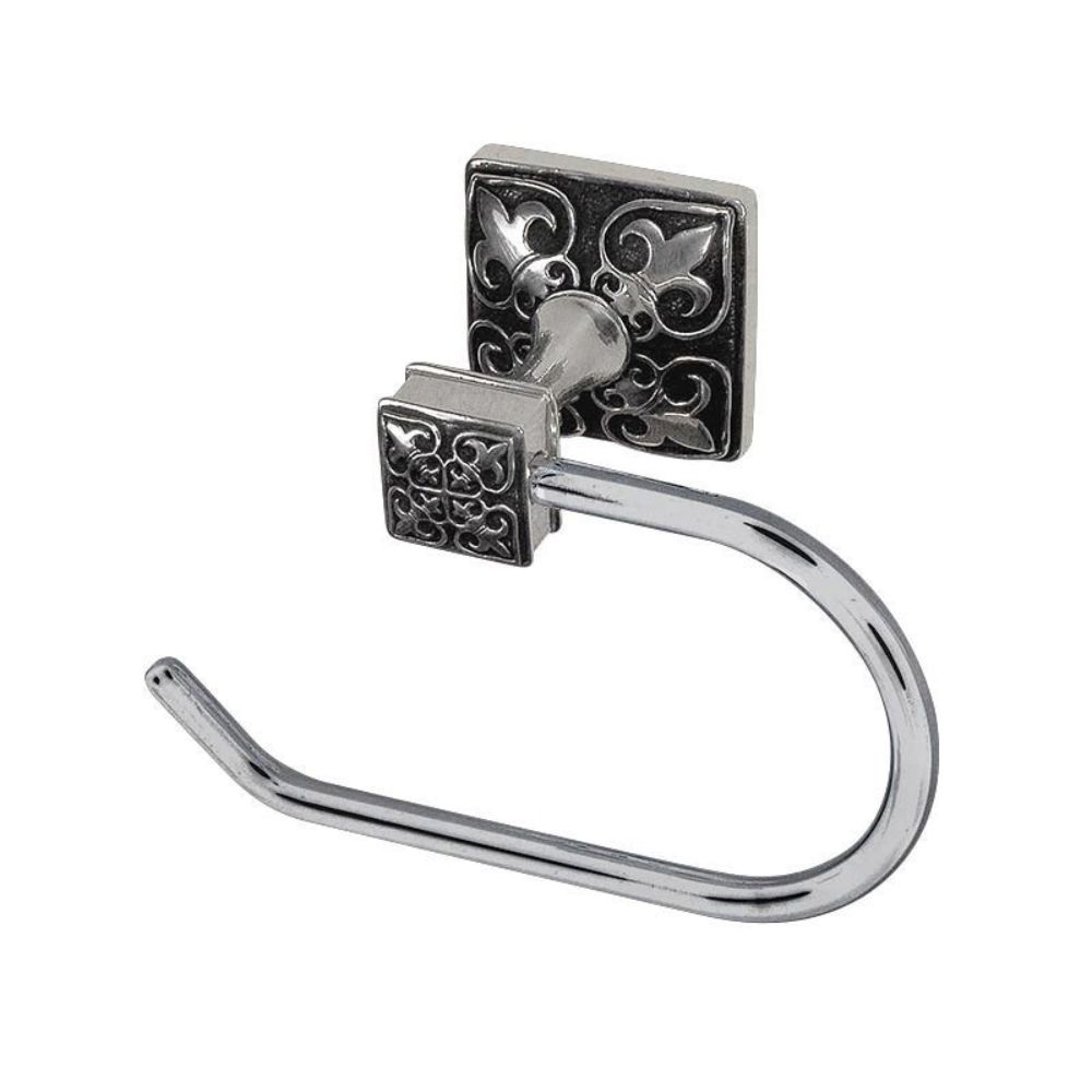 Vicenza TP9013F-PS Fleur de Lis Toilet Paper Holder French in Polished Silver