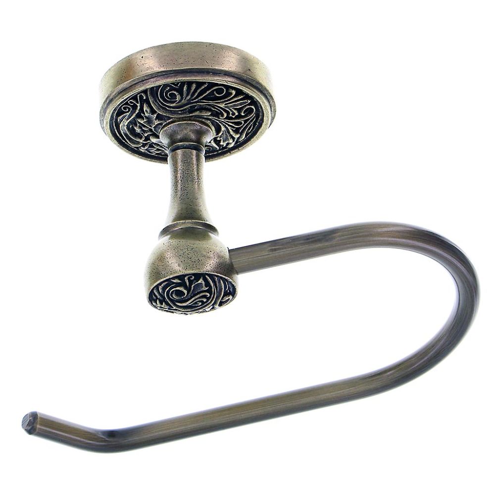 Vicenza TP9014F-AB Liscio Toilet Paper Holder French in Antique Brass