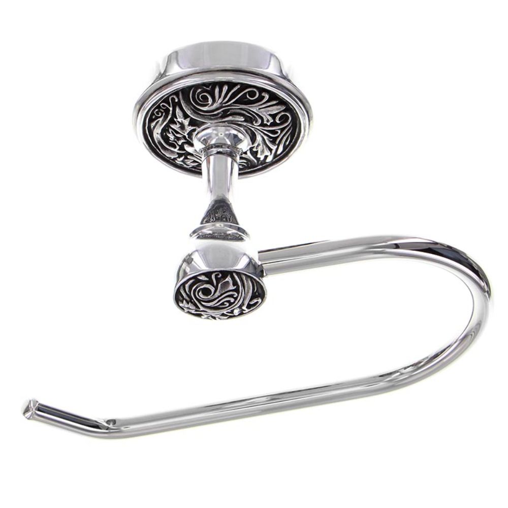 Vicenza TP9014F-AS Liscio Toilet Paper Holder French in Antique Silver