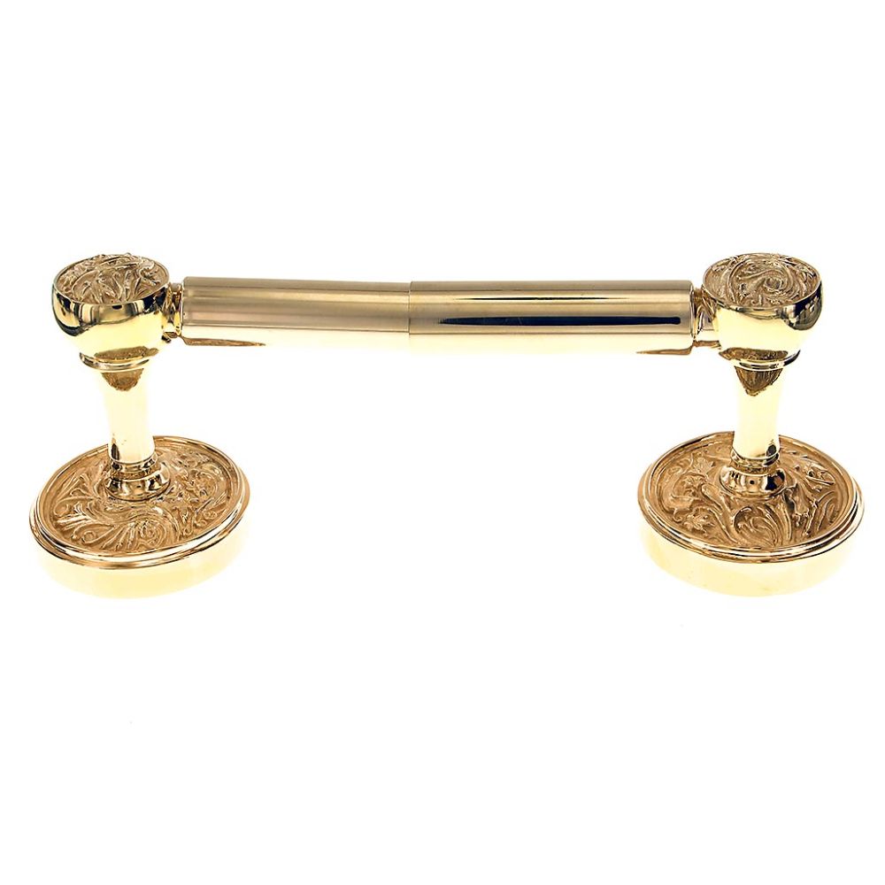 Vicenza TP9014S-PG Liscio Toilet Paper Holder Spring in Polished Gold