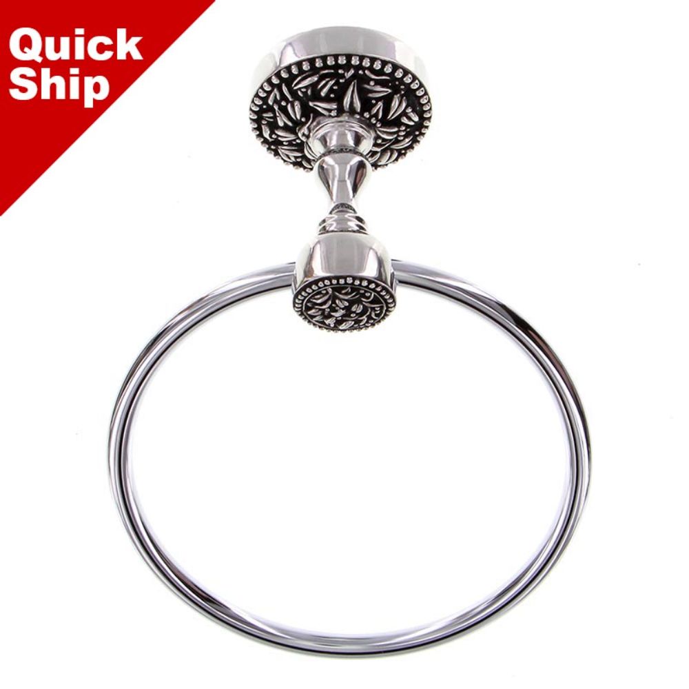Vicenza TR9000-AS San Michele Towel Ring in Antique Silver