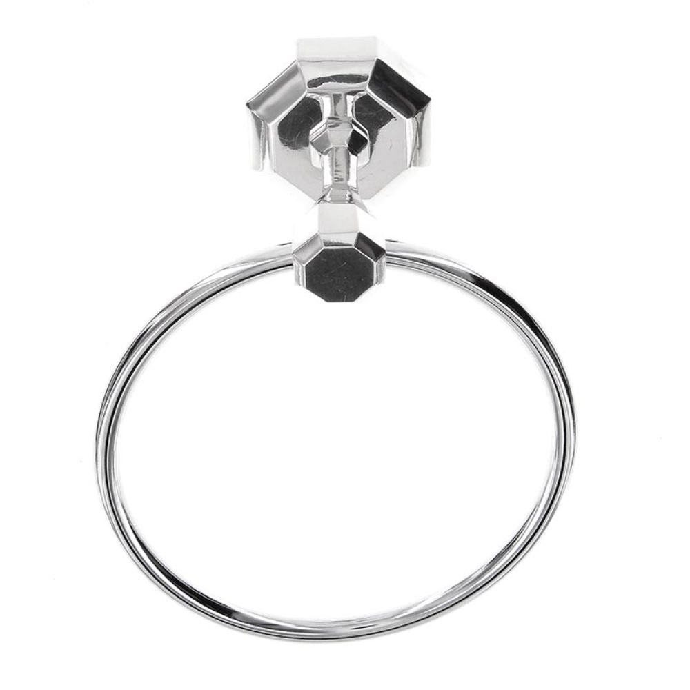 Vicenza TR9002-PS Archimedes Towel Ring in Polished Silver