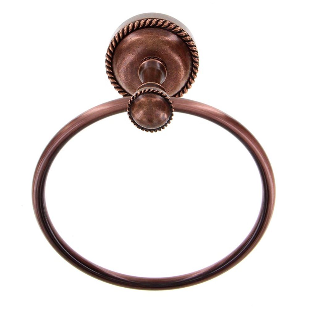 Vicenza TR9004-AC Equestre Towel Ring in Antique Copper