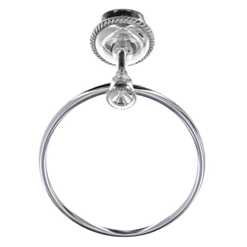Vicenza TR9004-PS Equestre Towel Ring in Polished Silver