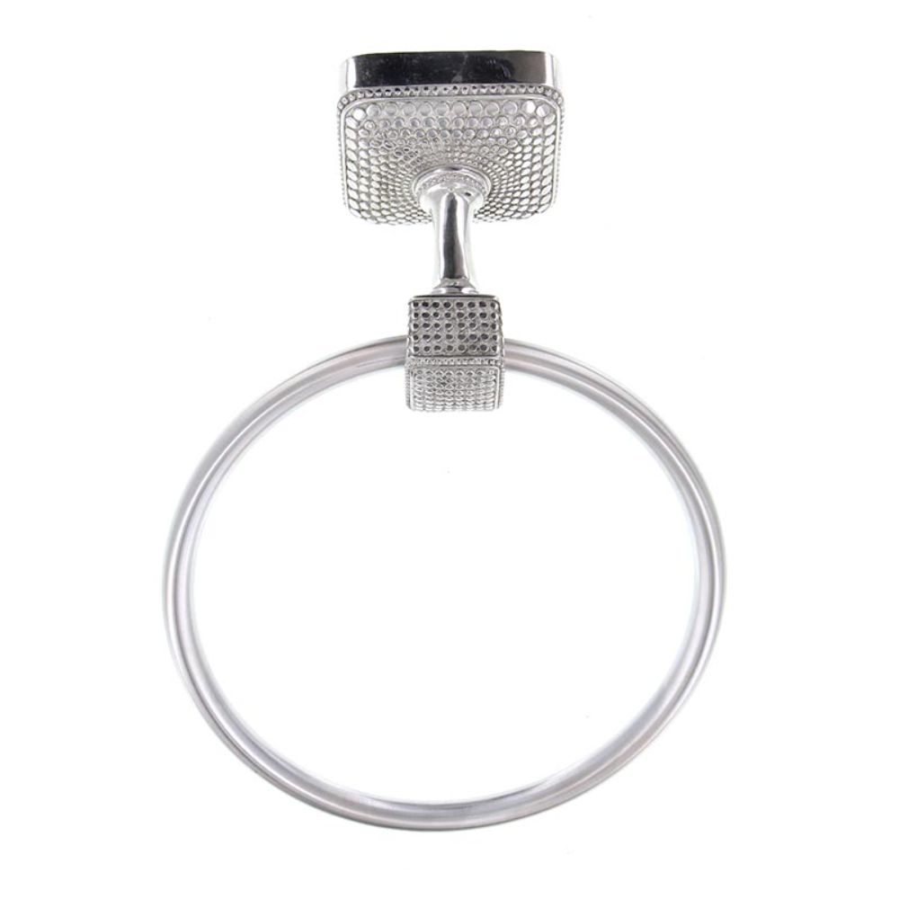 Vicenza TR9005-PS Tiziano Towel Ring in Polished Silver