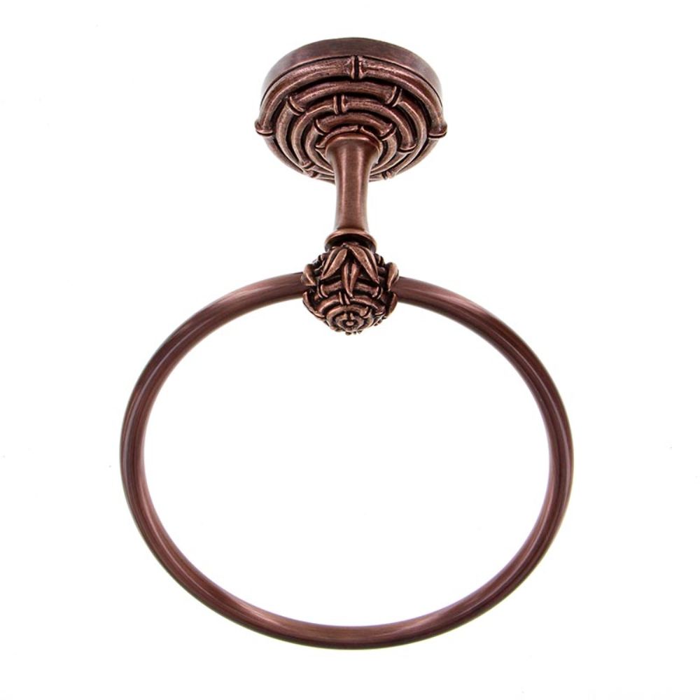 Vicenza TR9007-AC Palmaria Towel Ring Bamboo in Antique Copper