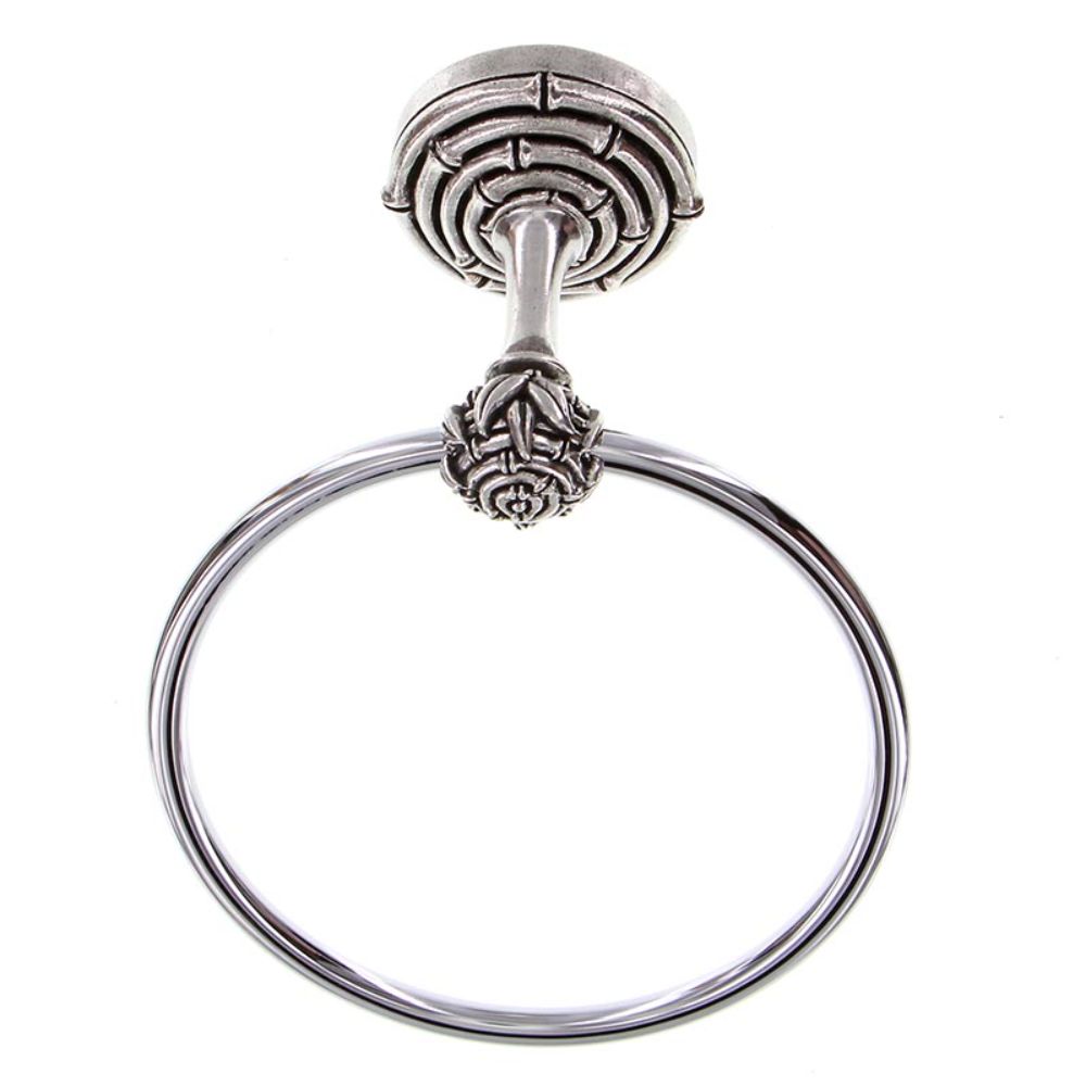 Vicenza TR9007-VP Palmaria Towel Ring Bamboo in Vintage Pewter