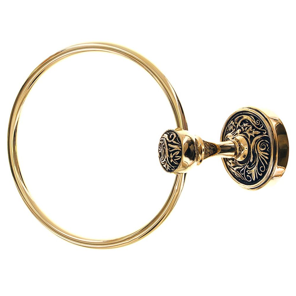 Vicenza TR9014-AG Liscio Toilet Ring in Antique Gold