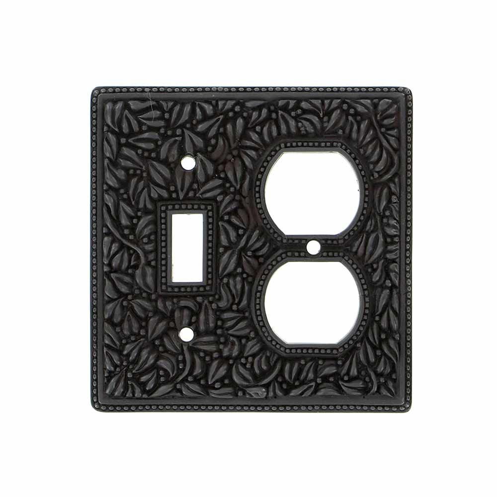 Vicenza WP7000-OB San Michele Wall Plate Double Outlet/Toggle in Oil-Rubbed Bronze